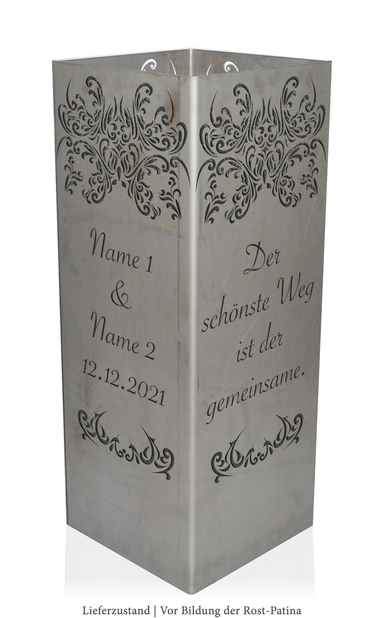 Feuersäule Hochzeit Edle Optik Personalisiert Etsy