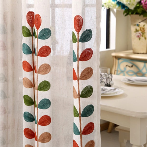 Gauze Curtains Etsy