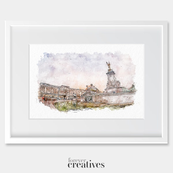 Buckingham Palace | Watercolour Art Print