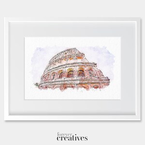 Rome Colosseum Art Print | Europe Art Design