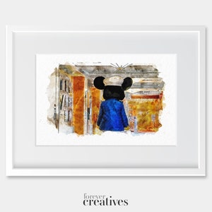 Captain Mickey Mouse Art Print | Disney Cruise Line Design