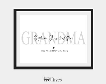 Grandma Print | Names Personalised