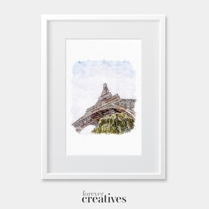 Eiffel Tower Paris Art Print | Europe Art Design