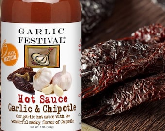 Garlic Festival Foods Garlic & Chipotle Hot Sauce