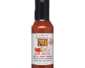 Garlic Festival Foods Garlic Ghost Pepper Hot Sauce