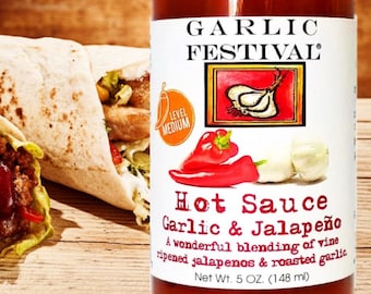 Garlic Festival Foods Garlic & Red Jalapeno Hot Sauce