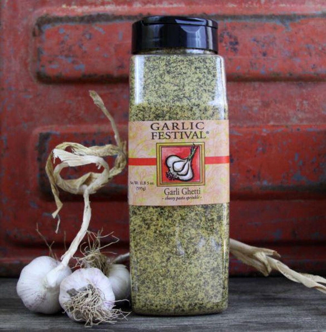 Garlic Festival Foods Garli Ghetti Cheesy Pasta Sprinkle Grande - Etsy