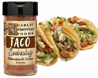 Garlic Festival Foods Taco Seasoning Net Wt. 2.2 oz.