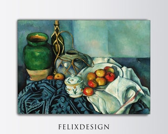 Paul Cézanne - Still Life with Apples (1894) | Samsung Frame TV Art | Vintage Apples Pears Painting | Still Life Art | Printable Art