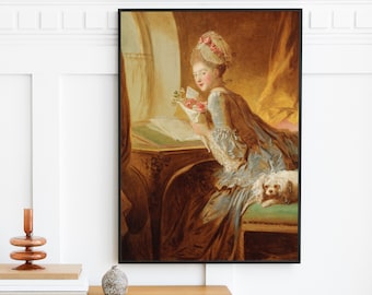 ジャン・オノレ・フラゴナール - 恋文（1770年） - 絵画、写真
