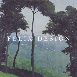 Felix Vallotton - Vista de Honfleur Summer Morning (1910) - Pintura de paisajes spindly Poster Print Home Wall Art - Árboles altos - Instant Art