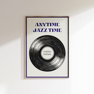Arte da parete jazz / Arredamento jazz / Poster jazz / Stampa musica jazz / Citazione jazz / Regalo per gli amanti del jazz / Regalo per gli amanti della musica / Stampa digitale