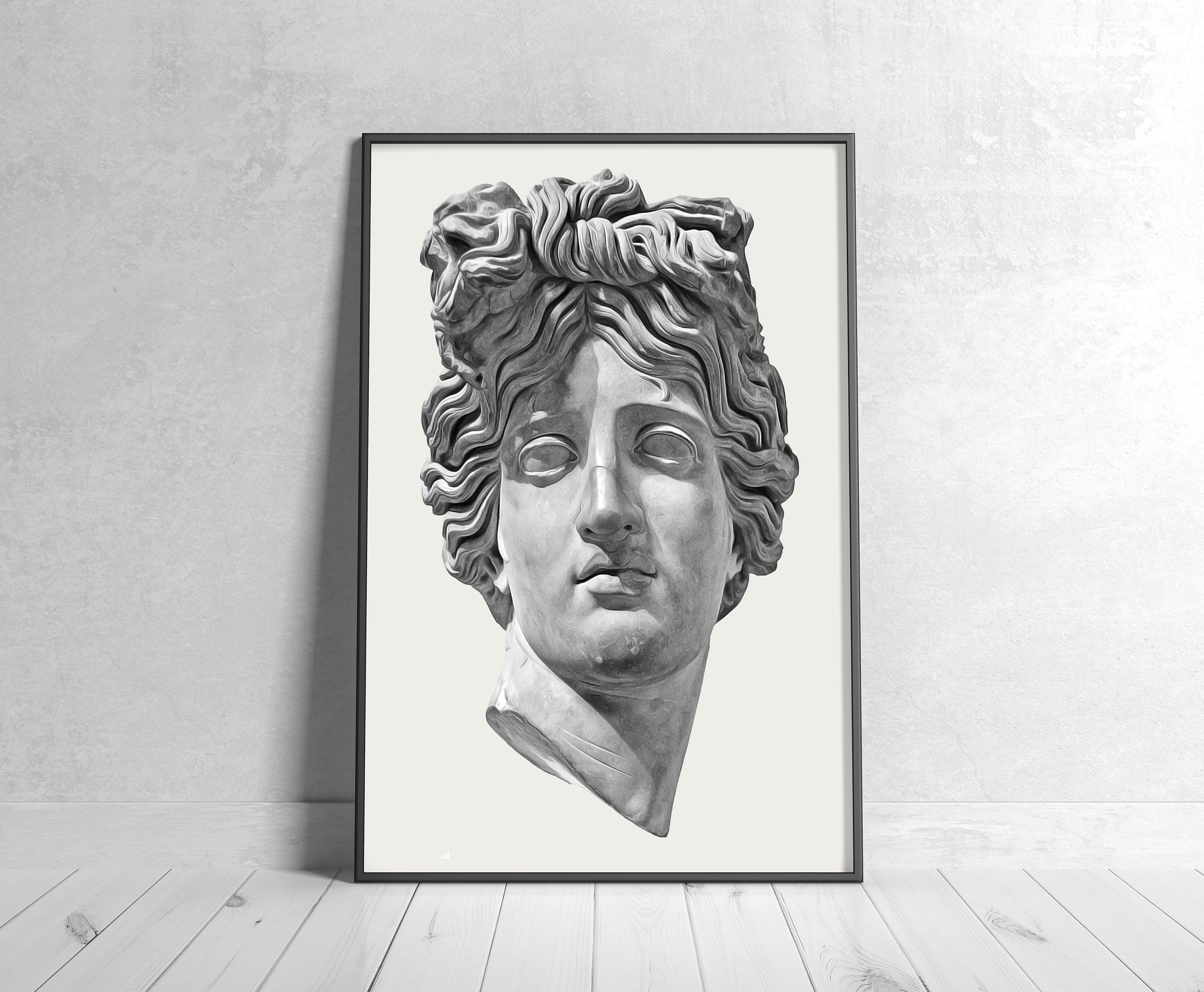 Apollo Statue Print Greek Mythology Art Rome Statue Print | Etsy