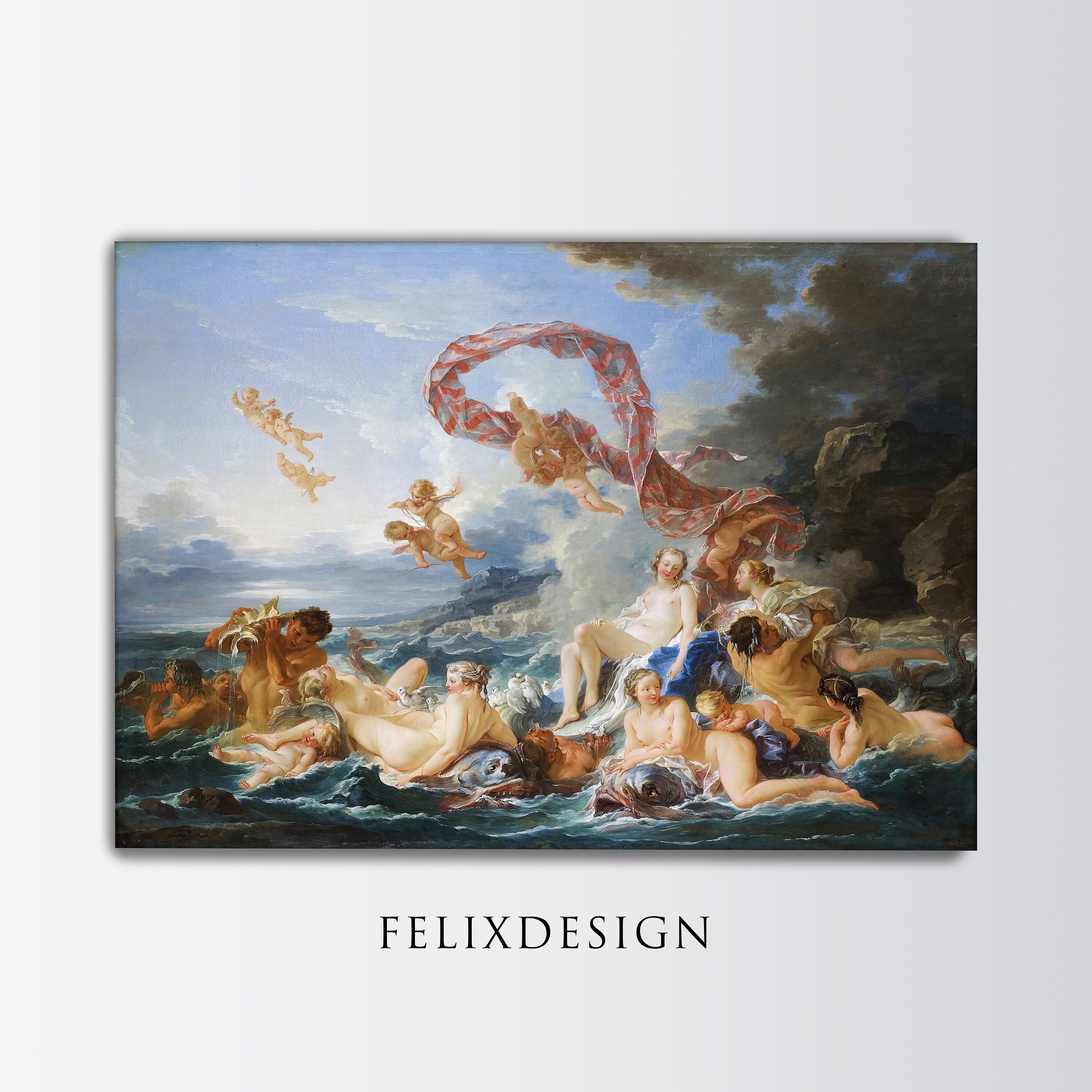 Francois Boucher - the Triumph of Venus (1740) - Vintage