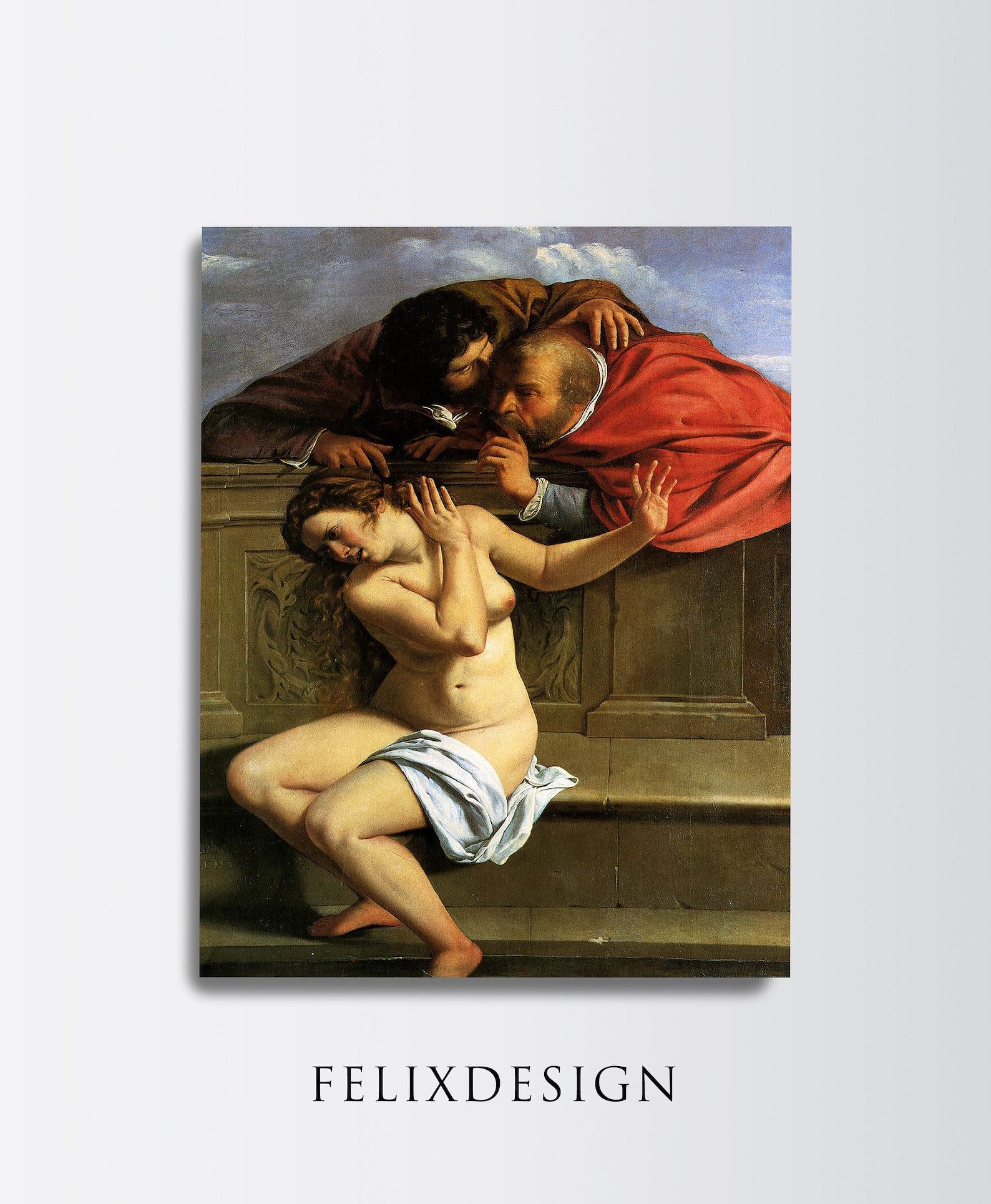 Artemisia Gentileschi Susanna and the Elders 1610 Poster Etsy