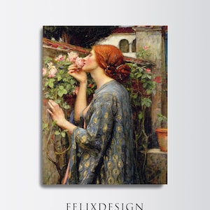 John William Waterhouse - The Soul of the Rose (1908) - Pre Raphaelite Brotherhood, Print - Art Nouveau Print - Digital Waterhouse Download