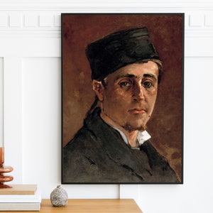 Paul Gauguin - Self-Portrait (1875) | Vintage Man Portrait Print | Antique Oil Painting Cezanne Easel Wall Art Decor | Printable Art