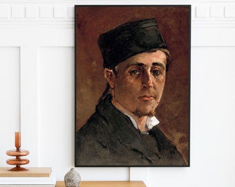 Paul Gauguin - Self-Portrait (1875) | Vintage Man Portrait Print | Antique Oil Painting Cezanne Easel Wall Art Decor | Printable Art