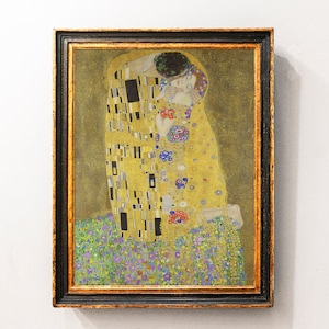 Gustav Klimt - &quot;O Beijo&quot; Reprodução Impressão Digital Download Instantâneo - Pintura Foto Cartaz Impressão Arte Presente Decoração de Parede Famoso Amor