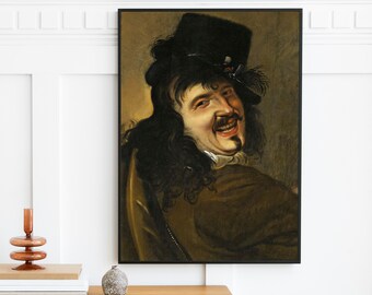 Man Portrait Oil Painting | Baroque Art Print | Vintage Man Portrait Painting | Wall Home Bedroom Decor Poster Print | Digital Download