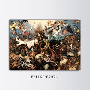 Pieter Bruegel The Elder - The Fall of the Rebel Angels (1562) | Samsung Frame TV | Vintage Oil Painting Landscape Print | Printable Art