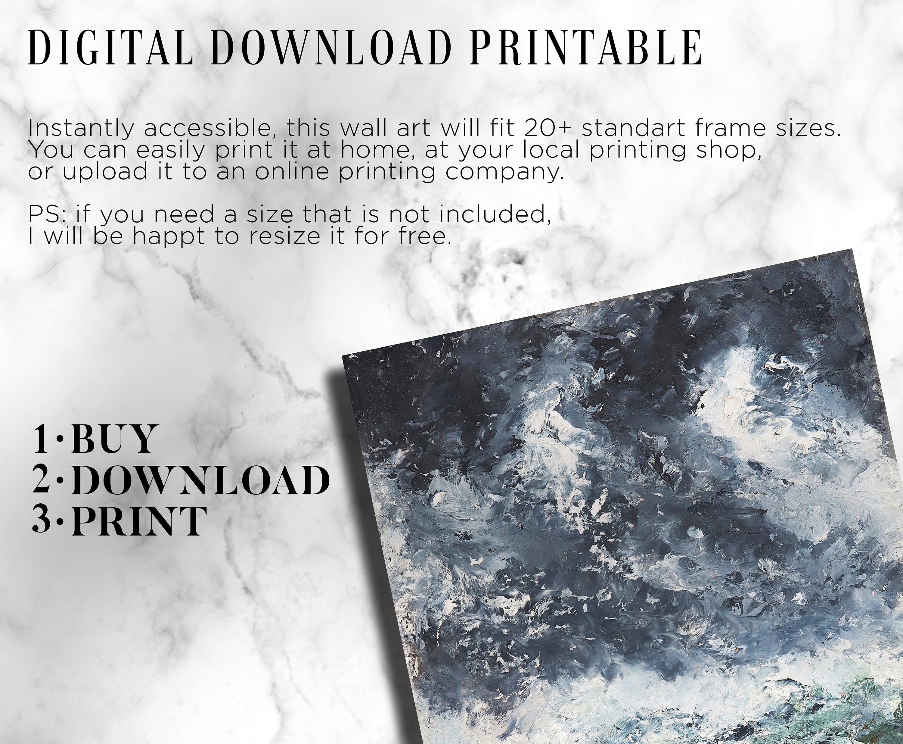 アウグスト・ストリンドベリ - 嵐の風景 スウェーデン (1894