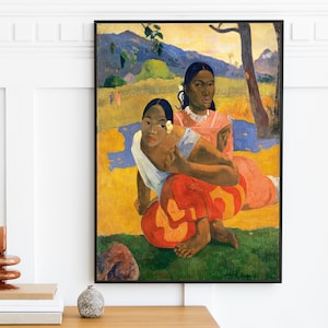 Paul Gauguin - When Will You Marry (1892) | Vintage Painting Print Art | Wall Art Antique Decor Woman Wall Home Decor | Printable Art