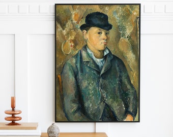Paul Cézanne - The Artist's Son Paul (1887) | Vintage Man Portrait Print | Antique Oil Painting Cezanne Easel | Printable Art