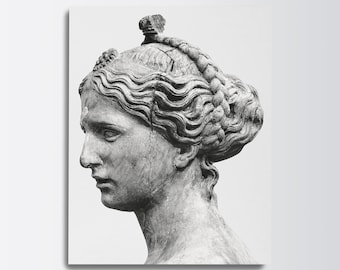 Donna in piedi (forse Venere o Eva) - Roma Antica Scultura Decorazione murale Poster Stampa Arte Stampabile Opera d'arte Classica Neutra Galleria