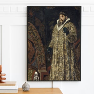 Viktor Michailitsch Vasnetsov - Ivan The Terrible (1897) | Wand Kunst Dekor Poster Vintage Mann Gentleman Portrait | Digitaler Download