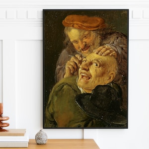 Vintage Man Portrait Oil Painting | Baroque Art Print | Man Portrait Painting | Gallery Wall Art Home Decor Poster Print | Digital Download