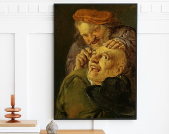Vintage Man Portrait Oil Painting | Baroque Art Print | Man Portrait Painting | Gallery Wall Art Home Decor Poster Print | Digital Download