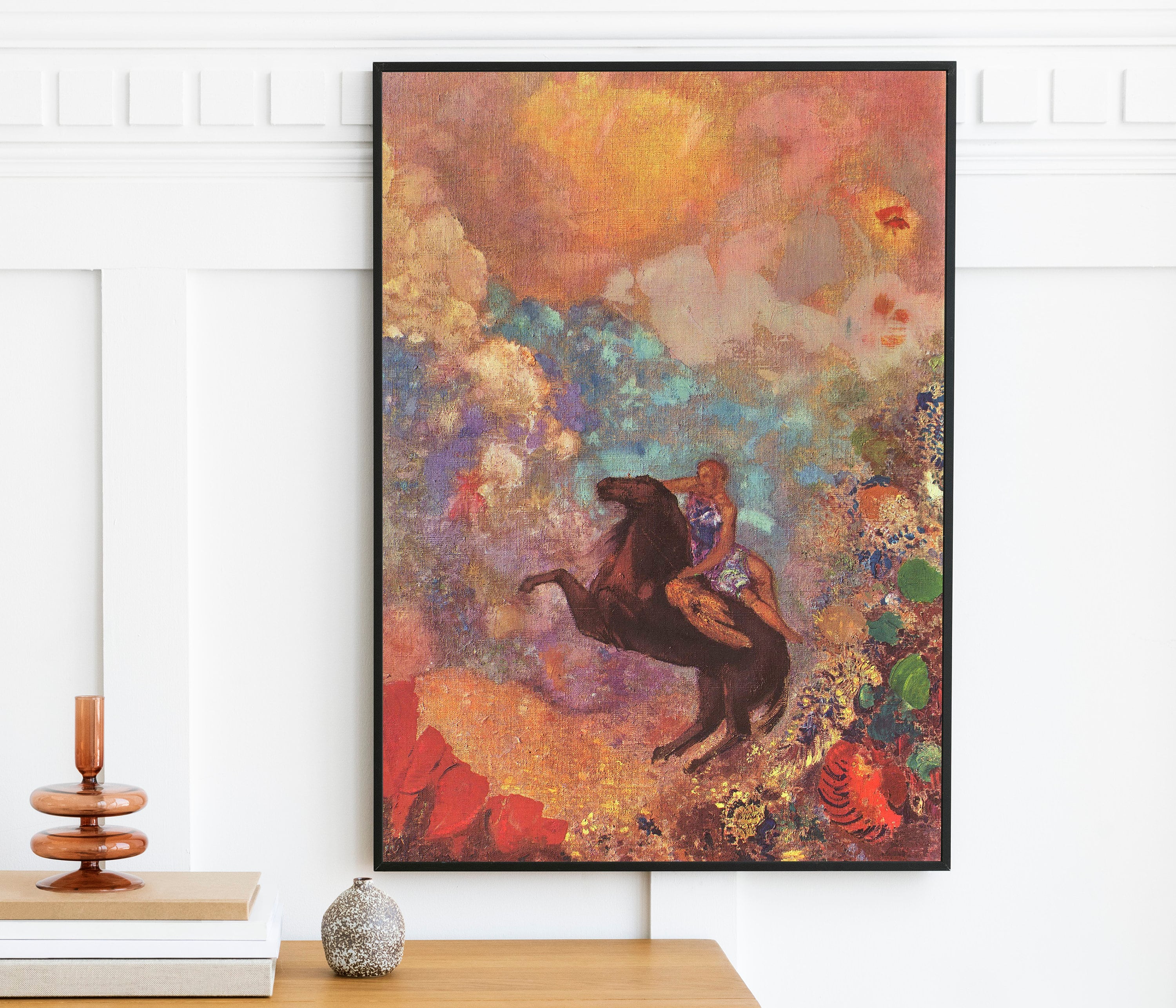 オディロン・ルドン - ペガサスのミューズ（1900） | ヴィンテージ絵画