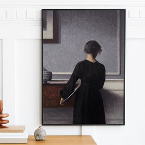 ハンマースホイ額付き複製画「室内、ストラゲーゼ30番地」 ボクらの