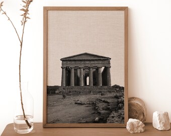 Ancient Greek Print, Column Print, Printable Architecture, Instant Digital, Architectural Art decor, Greek Wall Art, Black and White