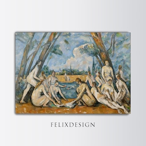 Paul Cézanne - The Large Bathers (1906) | Samsung Frame TV Art | Painting Poster Print Art Gift Landscape Vintage | Digital Download