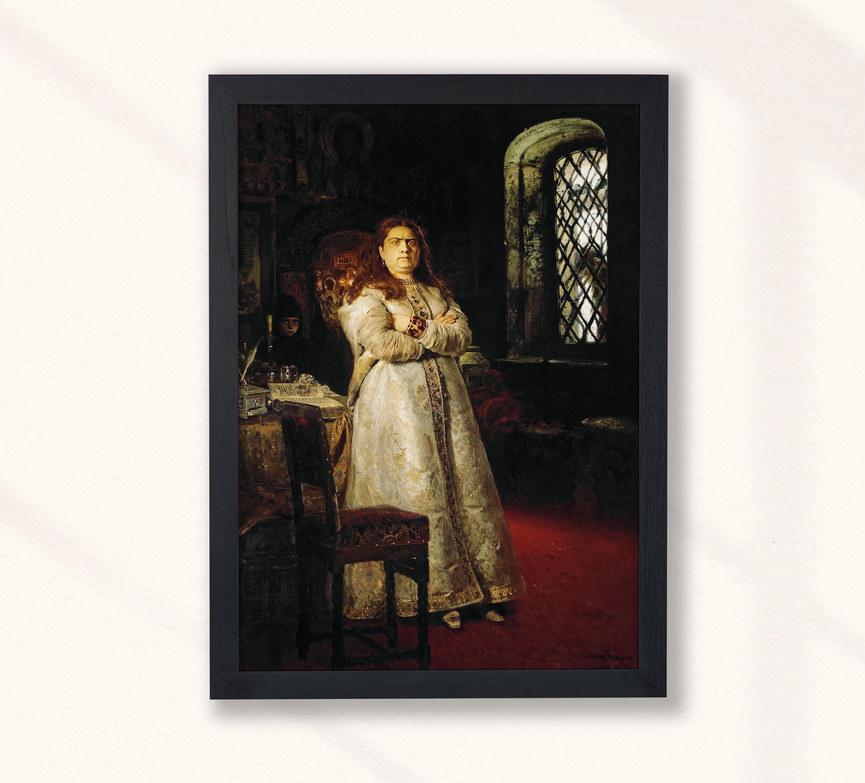 絵画 sofia Ilya Repin - Grand Duchess Sofia at the Novodevichy Convent (1879