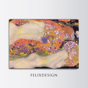Gustav Klimt - Serpents d’eau II (1904) - Galerie Chambre Décor Peinture Affiche Imprimer Home Wall Art vintage - Téléchargement numérique - Instant Art