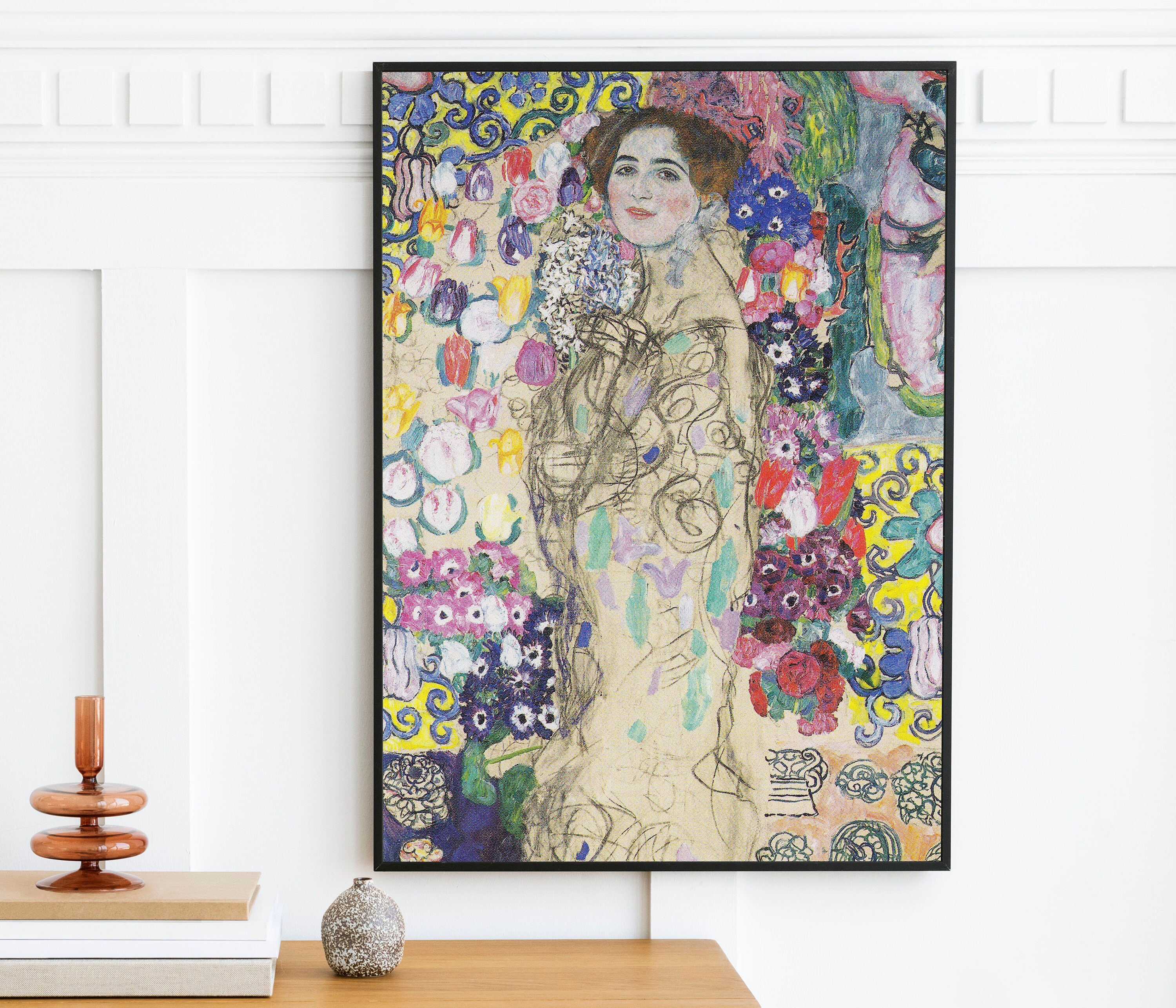 Gustav Klimt【リアムンクの肖像III】lithograph直筆サイン Art Prints of Portrait of Ria Munk III by Gustav Klimt