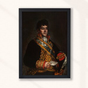 Francisco Goya - Portrait of Don Miguel De Lardizábal (1815) - Print Home Wall Art Decor Vintage Man Painting Poster - Digital Instant Art
