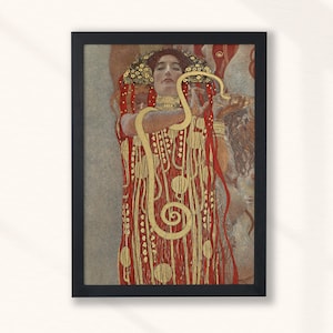 Gustav Klimt - Hygieia (1907) - Wall Art Print Snake Queen Hku Klimt Hygieia vintage Painting Poster - Goddess of Health - Téléchargement numérique