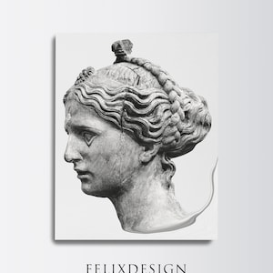 Marble Print, Abstract Painting, Minimalist Poster Printable, Rome statue, Greek Statue, Contemporary Print, Bust statue, Marble Sculpture