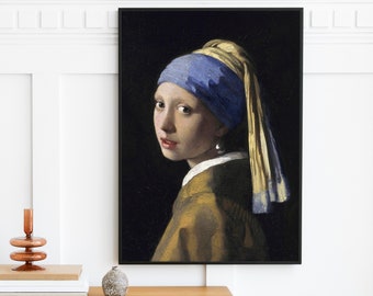 ヨハネス・フェルメール - 「真珠の耳飾りの少女」 1665年 | 額なしの