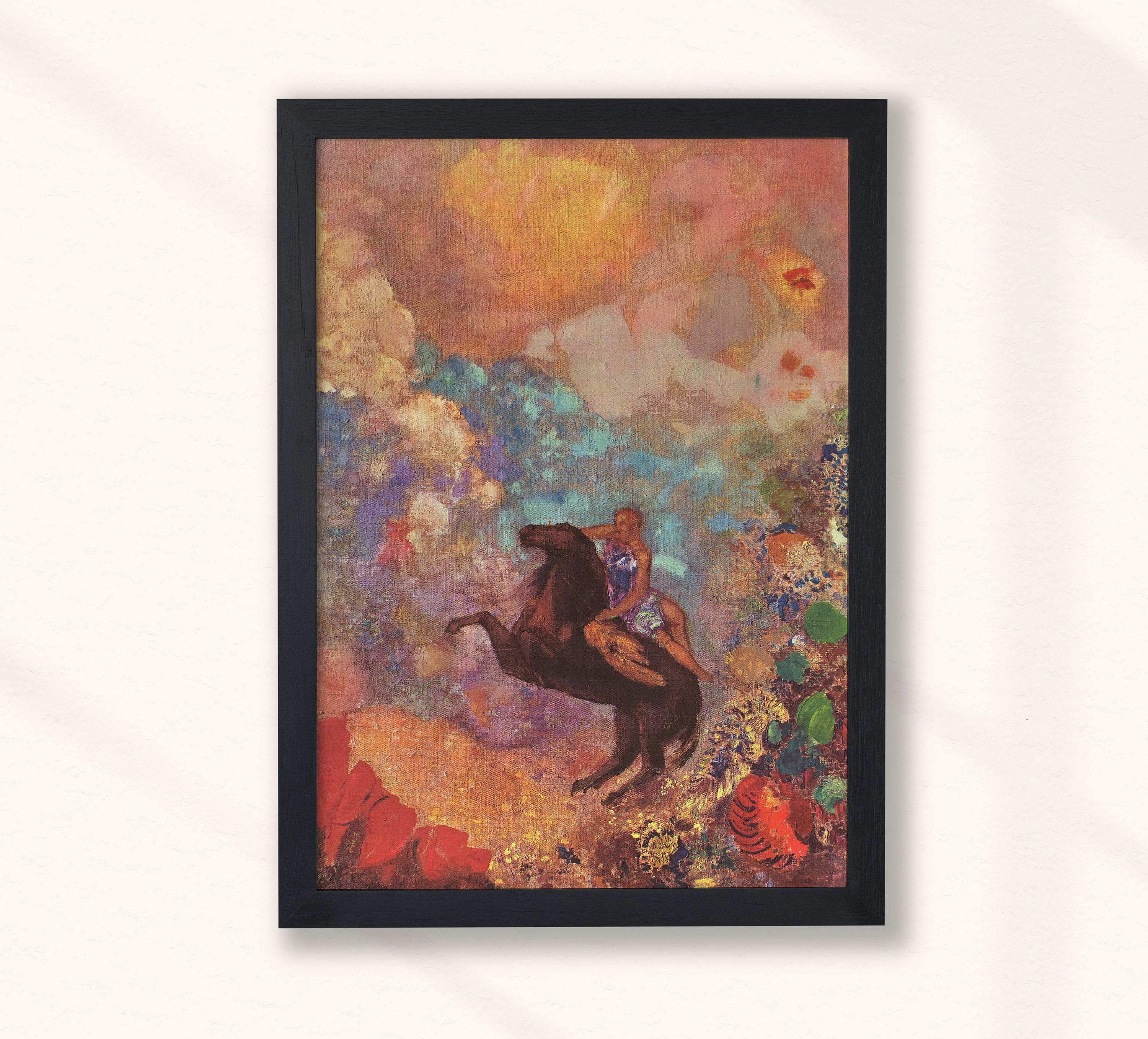 オディロン・ルドン - ペガサスのミューズ（1900） | ヴィンテージ絵画