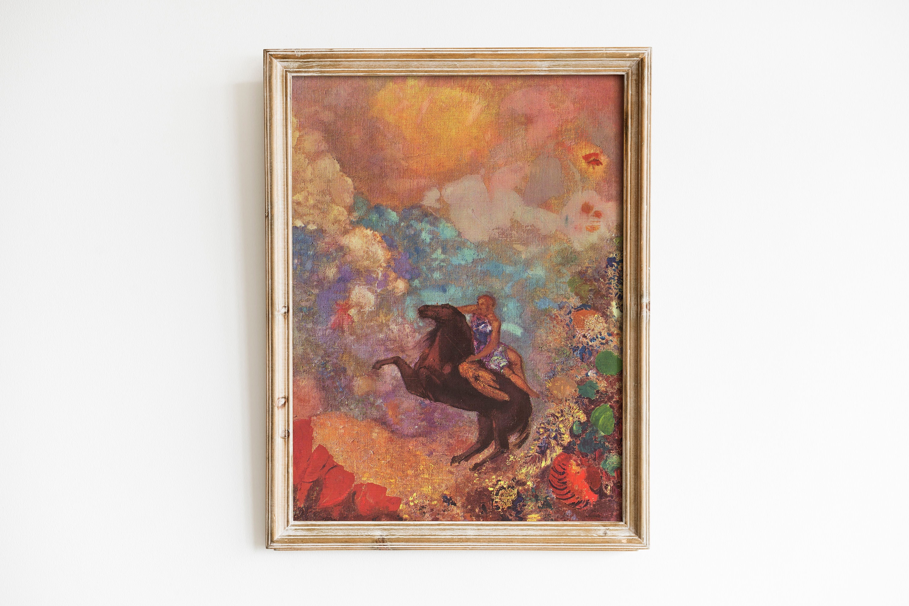 オディロン・ルドン - ペガサスのミューズ（1900） | ヴィンテージ絵画