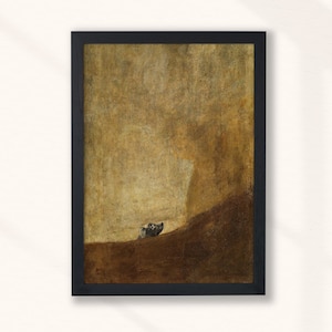 Francisco Goya - The Dog (1823) - Goya Dog Print - Famous Dog Art - Dog Wall Art - Dog Painting - Dog Art - Instant Art - Digital Download