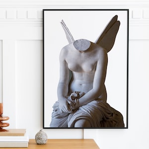 Broken Statue Print, Rome statue, Greek Statue, Digital download, Greek mythology art, Bust statue, Aesthetic Room Decor, Marble Sculpture