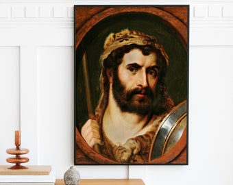 Peter Paul Rubens - Emperor Commodus as Hercules and as a Gladiator (1600) | Vintage Oil Painting Print Art | Wall Art Decor | Printable Art