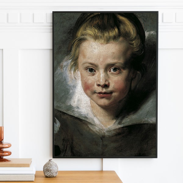 Peter Paul Rubens - Clara Serena Rubens (1616) | Vintage Ölgemälde Kunstdruck | Wand Kunst Großes Wohndekor Antik Dekor | Druckbare Kunst
