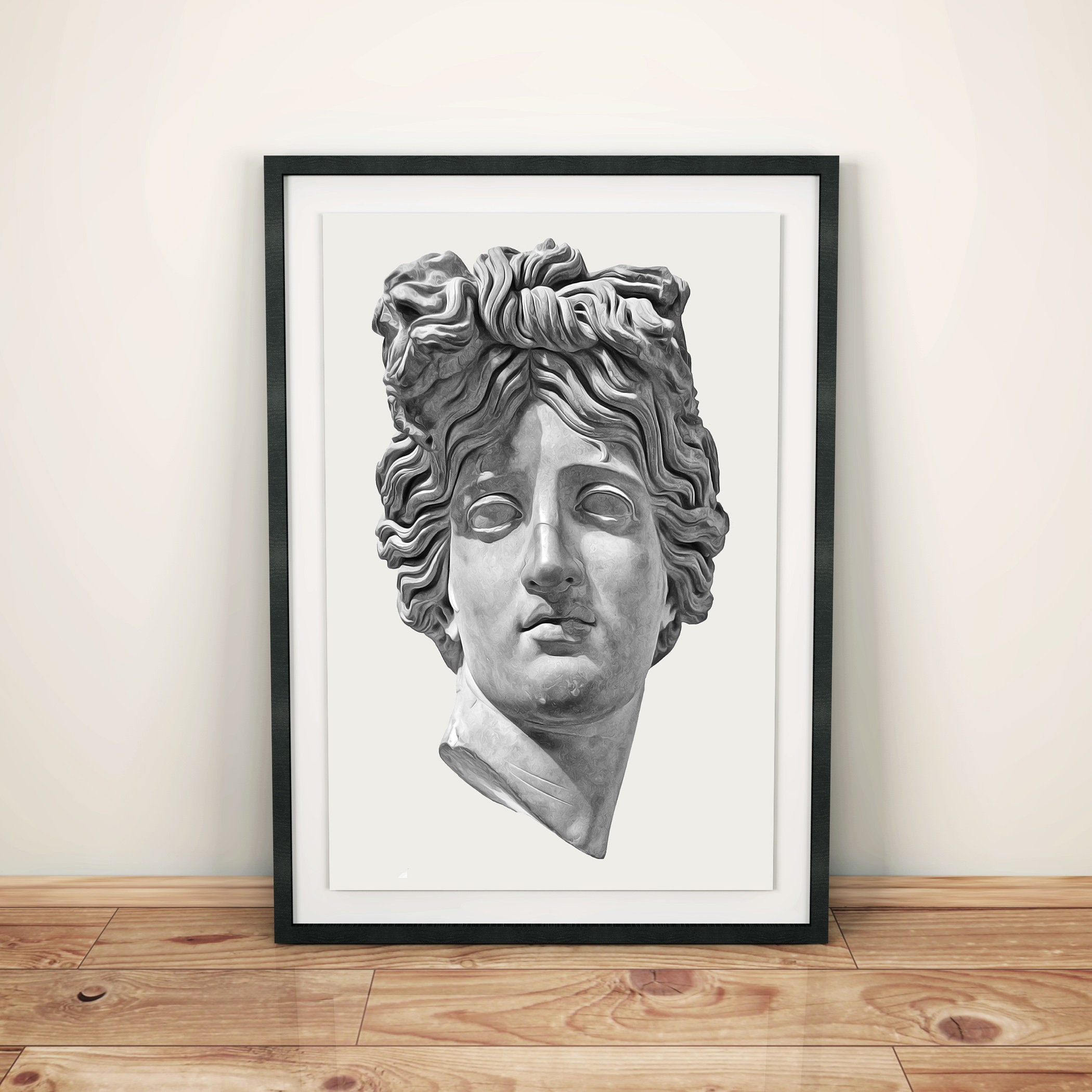 Apollo Statue Print Greek Mythology Art Rome Statue Print | Etsy